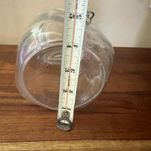 Vintage Glass Jar Per Alimenti Vetri Di Fidenza Made in Italy W/Lid 1/2 L Clear - Picture 3 of 7